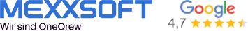 mexXsoft GmbH Logo mit perfekter google-Bewertung
